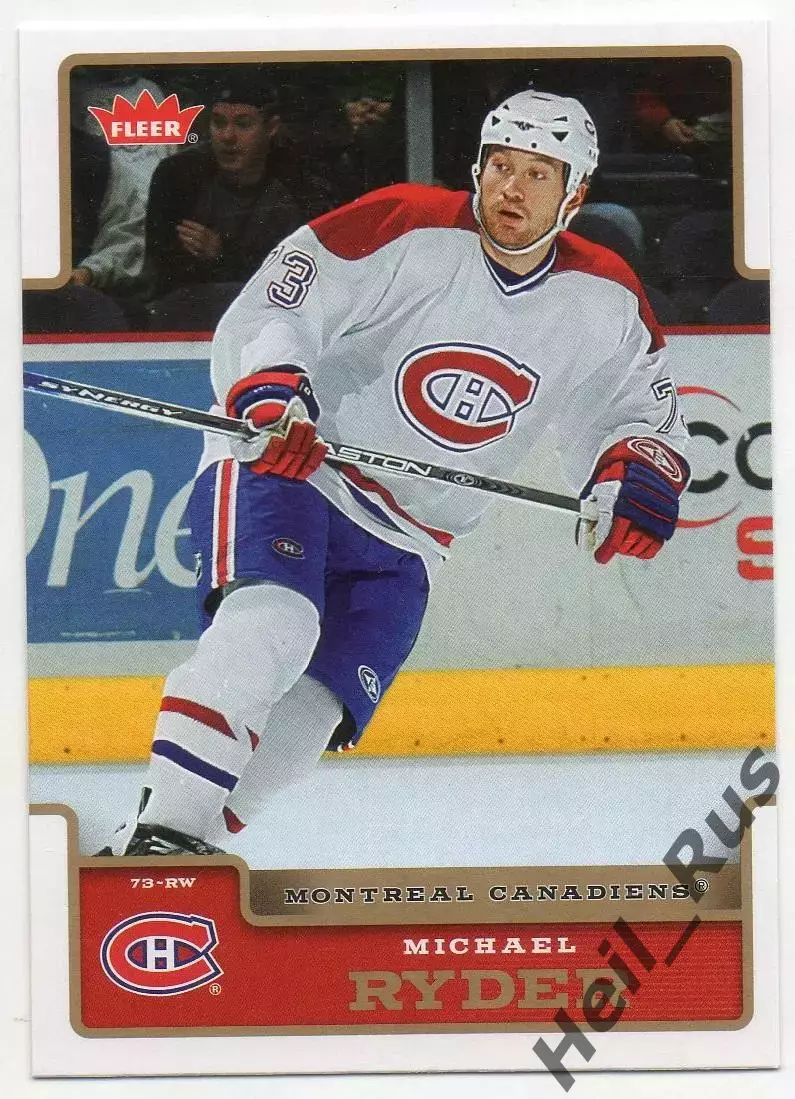 Хоккей. Карточка Michael Ryder/Майкл Райдер Montreal Canadiens/Монреаль НХЛ/NHL