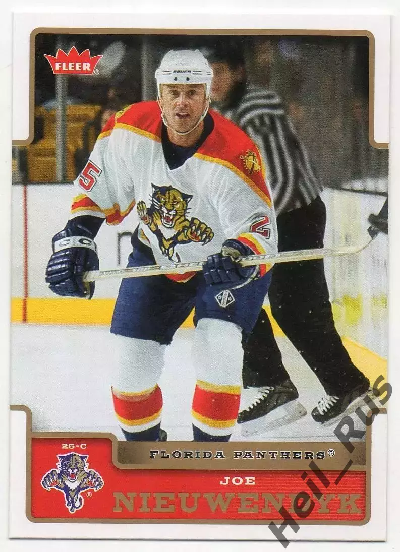 Карточка Joe Nieuwendyk/Джо Ньювендайк Florida Panthers/Флорида Пантерз НХЛ/NHL