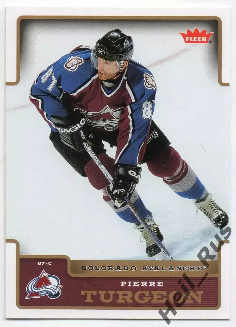 Карточка Pierre Turgeon/Пьер Тарджон Colorado Avalanche/Колорадо Эвеланш НХЛ/NHL