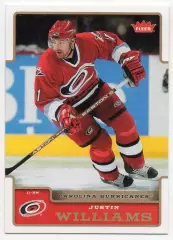 Карточка Justin Williams/Джастин Уильямс (Carolina Hurricanes/Каролина) NHL/НХЛ