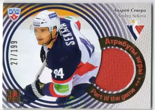 Хоккей; Карточка Андрей Секера (Слован Братислава) КХЛ/KHL сезон 2012/13 SeReal