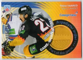 Хоккей Карточка Теему Лааксо (Северсталь Череповец) КХЛ/KHL сезон 2013/14 SeReal