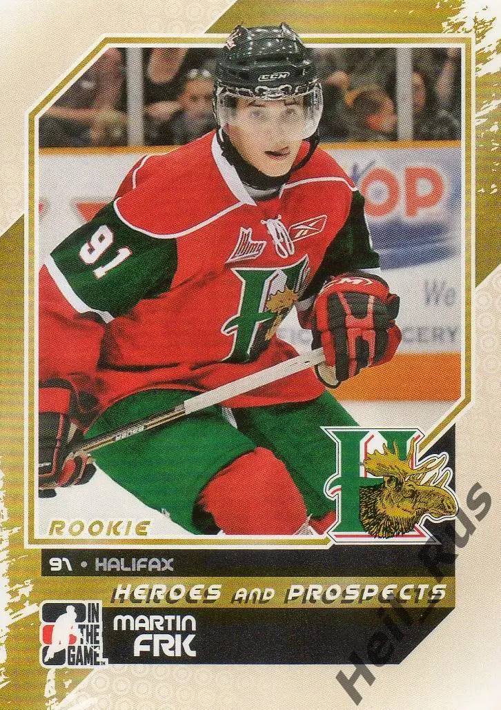 Хоккей. Карточка Мартин Фрк Halifax Mooseheads/Галифакс, Драконы НХЛ/NHL CHL КХЛ