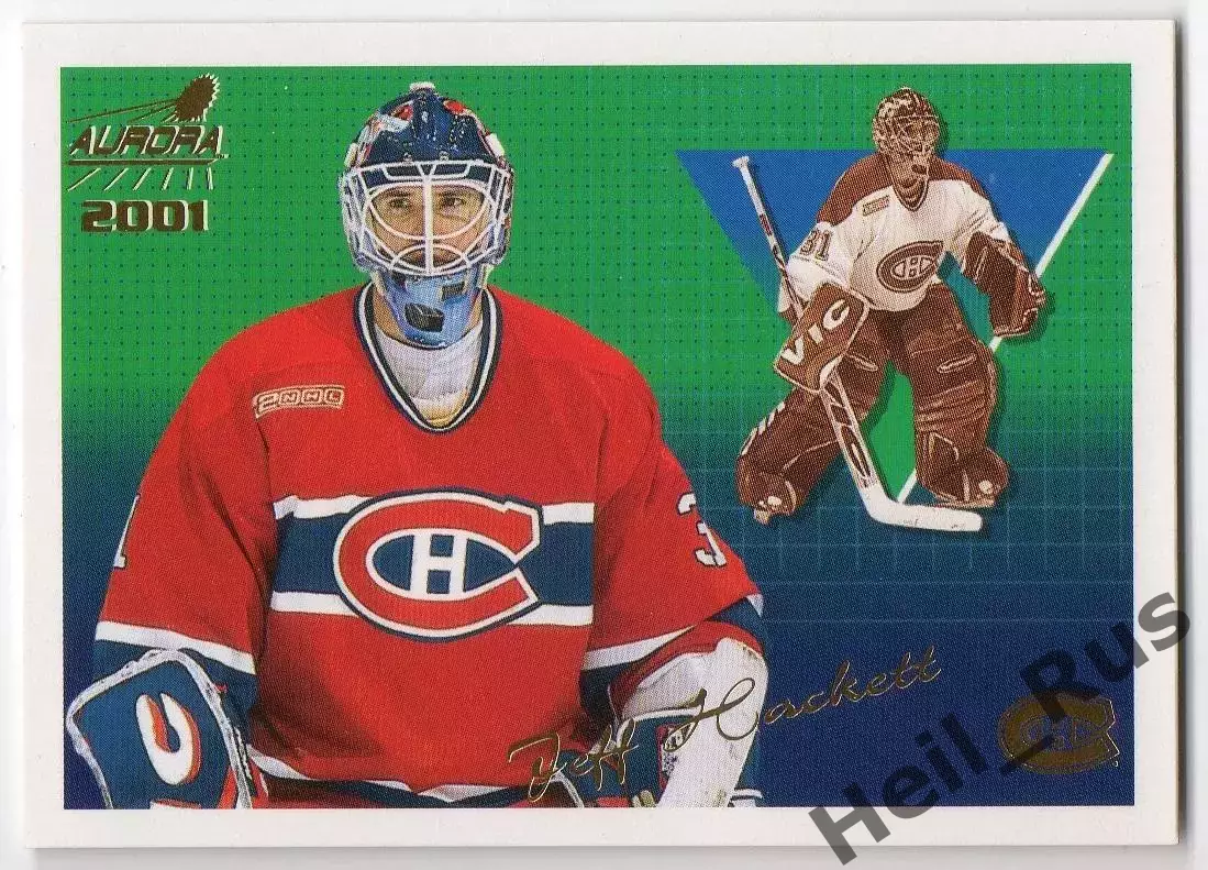Карточка Jeff Hackett/Джефф Хэкетт Montreal Canadiens/Монреаль Канадиенс НХЛ/NHL