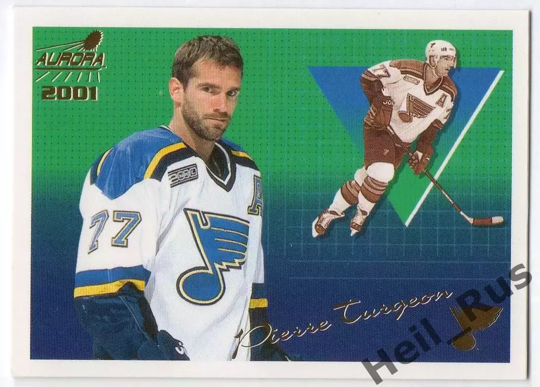 Карточка Pierre Turgeon/Пьер Тарджон (St. Louis Blues/Сент-Луис Блюз) НХЛ/NHL