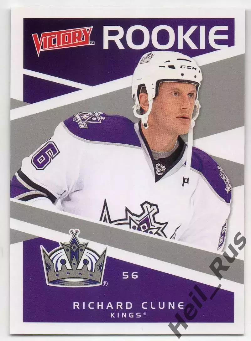 Карточка Richard Clune/Ричард Клюн Los Angeles Kings/Лос-Анджелес Кингз НХЛ/NHL