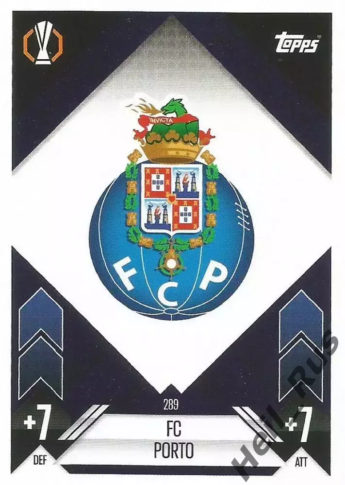 Футбол. Карточка Логотип/Эмблема FC Porto/Порту Лига Европы 2024-25 TOPPS