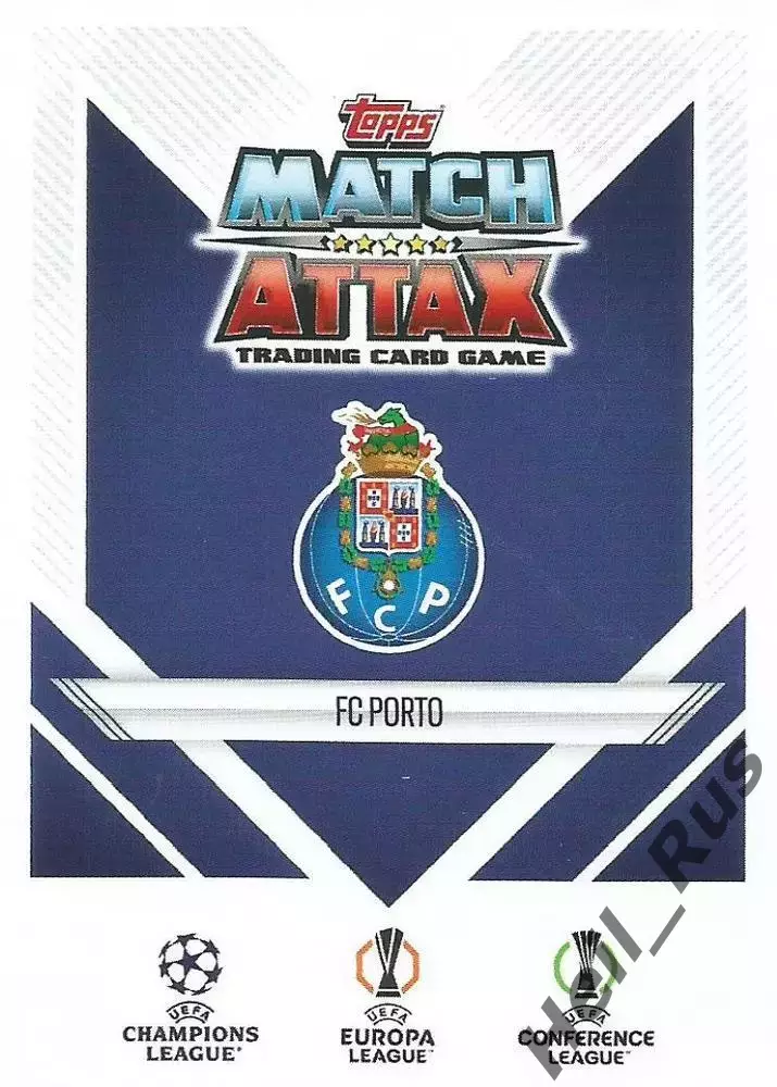 Футбол. Карточка Логотип/Эмблема FC Porto/Порту Лига Европы 2024-25 TOPPS 1