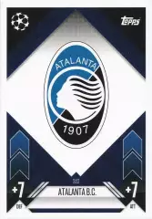Футбол. Карточка Логотип/Эмблема Atalanta/Аталанта Лига Чемпионов 2024-25 TOPPS