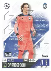 Футбол Карточка Марко Карнесекки Аталанта/Кремонезе Лига Чемпионов 2024-25 TOPPS