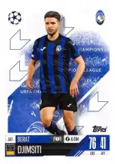 Футбол. Карточка Djimsiti/Берат Джимсити Аталанта Лига Чемпионов 2024-25 TOPPS