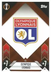 Футбол. Карточка Логотип/Эмблема Олимпик Лион Лига Европы 2024-25 TOPPS