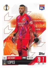 Футбол. Карточка Антони Лопеш (Олимпик Лион, Нант) Лига Европы 2024-25 TOPPS