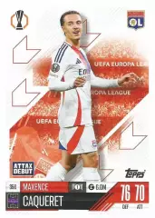 Футбол. Карточка Максанс Какре (Олимпик Лион, Комо) Лига Европы 2024-25 TOPPS