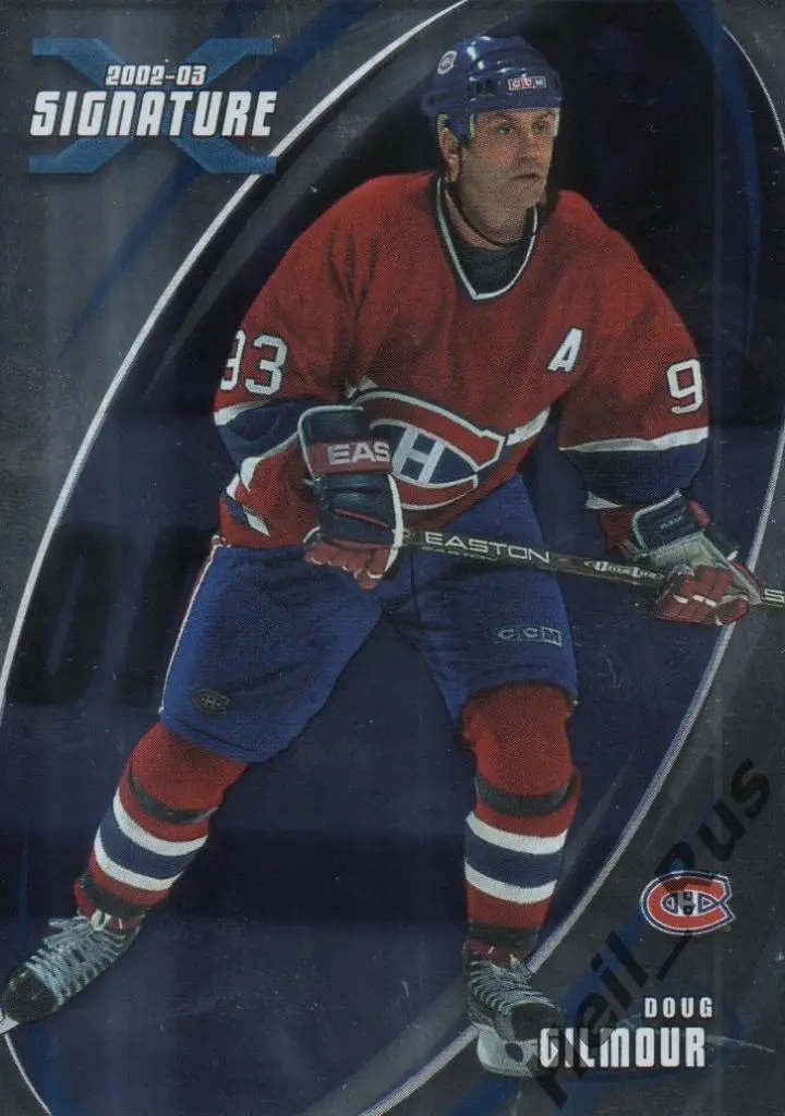 Хоккей. Карточка Doug Gilmour/Дуг Гилмор (Montreal Canadiens / Монреаль) НХЛ/NHL