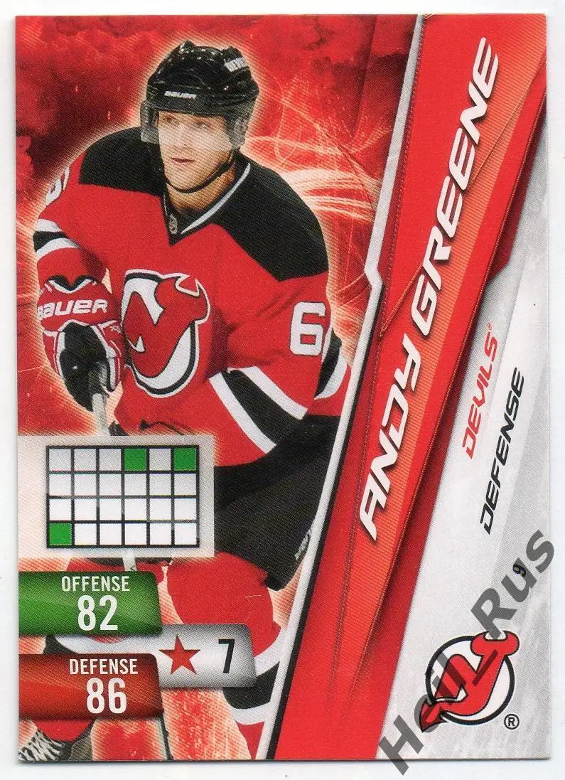 Хоккей; Карточка Andy Greene/Энди Грин (New Jersey Devils / Нью-Джерси) НХЛ/NHL