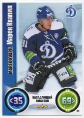 Хоккей. Карточка Марек Квапил (Динамо Москва) КХЛ/KHL сезон 2013/14 TOPPS