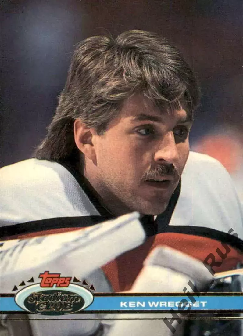 Карточка Ken Wregget/Кен Реггет Philadelphia Flyers/Филадельфия Флайерз НХЛ/NHL