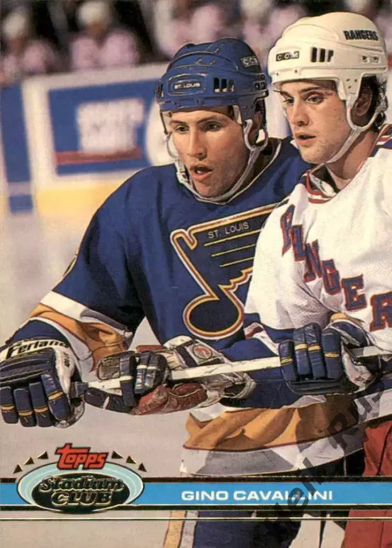 Карточка Gino Cavallini/Джино Каваллини (St. Louis Blues/Сент-Луис Блюз) НХЛ/NHL