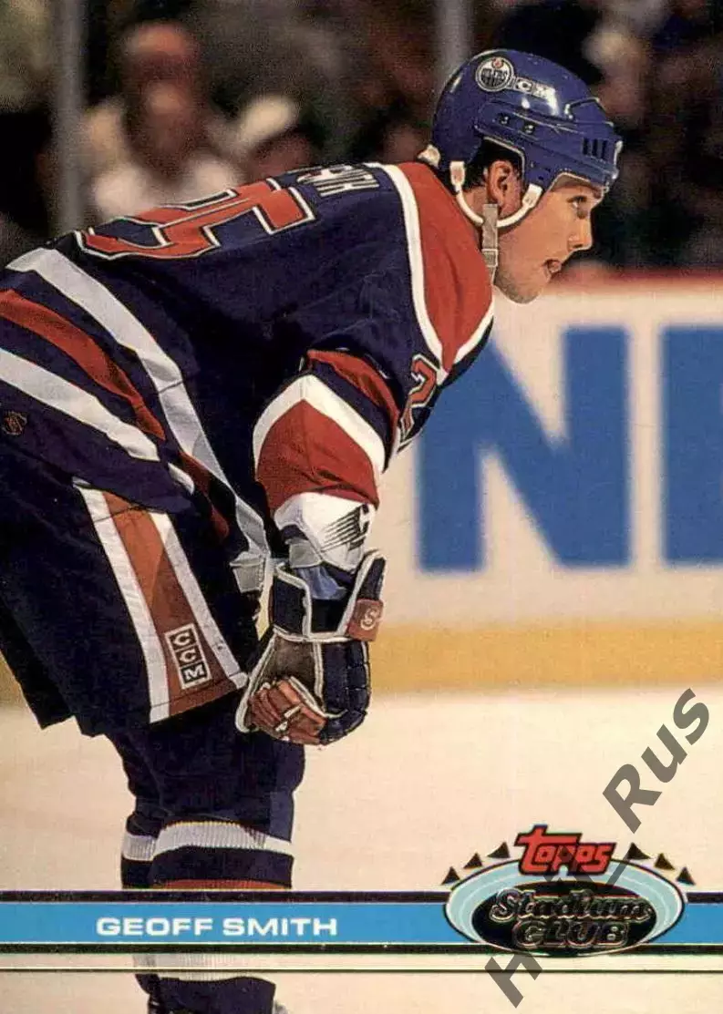 Хоккей Карточка Geoff Smith/Джефф Смит Edmonton Oilers/Эдмонтон Ойлерз НХЛ/NHL