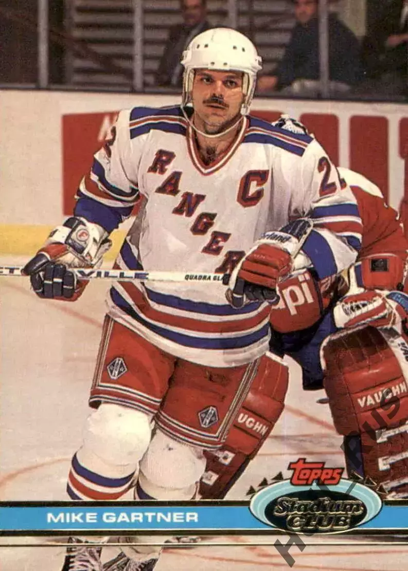 Карточка Mike Gartner/Майк Гартнер New York Rangers/Нью-Йорк Рейнджерс НХЛ/NHL