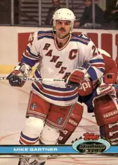 Карточка Mike Gartner/Майк Гартнер New York Rangers/Нью-Йорк Рейнджерс НХЛ/NHL