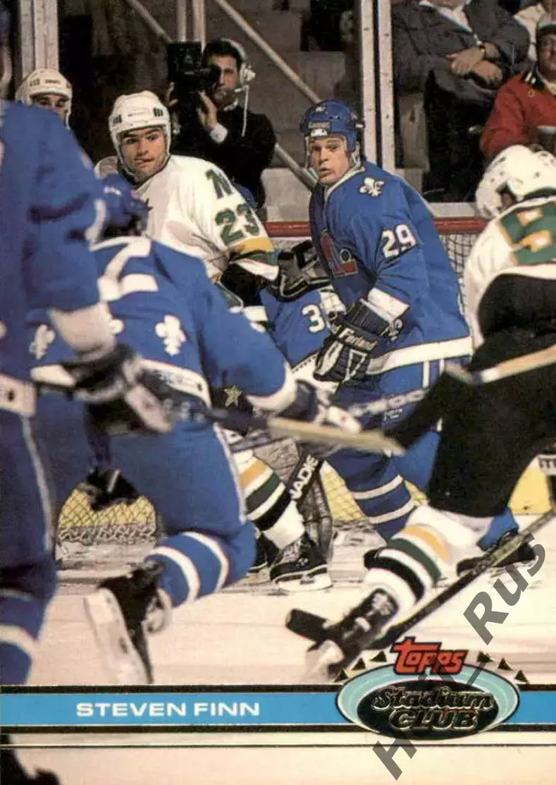 Хоккей; Карточка Steven Finn/Стивен Финн Quebec Nordiques/Квебек Нордикс НХЛ/NHL