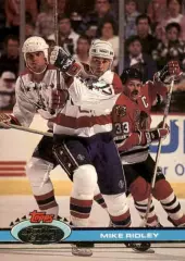 Карточка Mike Ridley/Майк Ридли (Washington Capitals/Вашингтон Кэпиталз) НХЛ/NHL