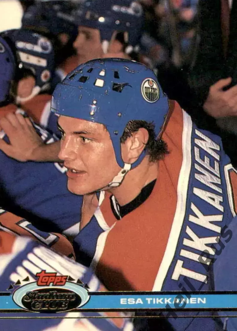 Карточка Esa Tikkanen/Эса Тикканен (Edmonton Oilers/Эдмонтон Ойлерз) НХЛ/NHL