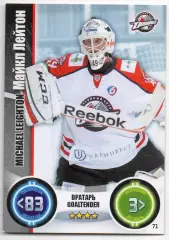 Хоккей. Карточка Майкл Лейтон (Донбасс Донецк) КХЛ/KHL сезон 2013/14 TOPPS