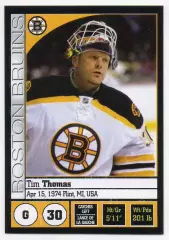 Хоккей. Наклейка Tim Thomas/Тим Томас Boston Bruins/Бостон Брюинз НХЛ/NHL Panini