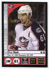 Хоккей. Наклейка Rick Nash/Рик Нэш Columbus Blue Jackets/Коламбус НХЛ/NHL Panini