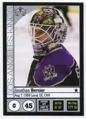 Хоккей. Наклейка Jonathan Bernier/Джонатан Бернье (Лос-Анджелес Кингз) НХЛ/NHL
