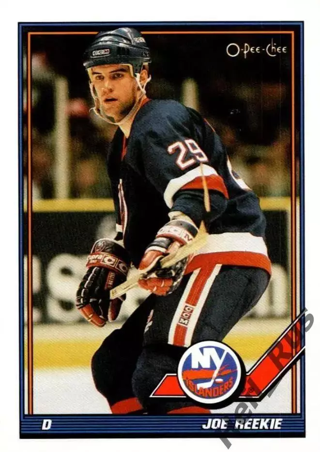 Карточка Joe Reekie/Джозеф Рики (New York Islanders/Нью-Йорк Айлендерс) NHL/НХЛ