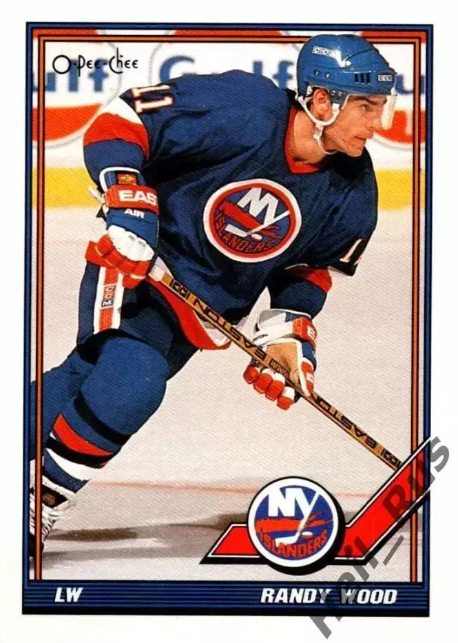 Карточка Randy Wood / Рэнди Вуд (New York Islanders/Нью-Йорк Айлендерс) НХЛ/NHL