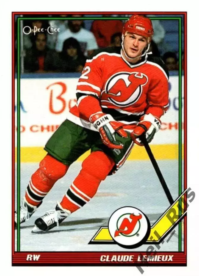 Карточка Claude Lemieux/Клод Лемье (New Jersey Devils/Нью-Джерси Девилз) НХЛ/NHL