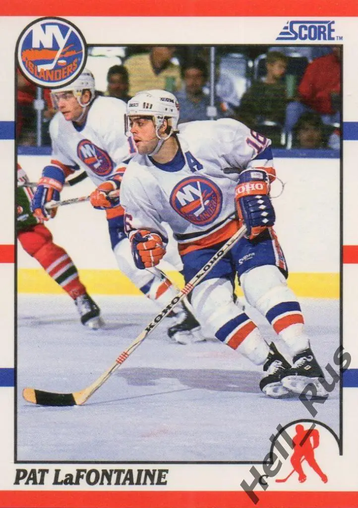 Хоккей. Карточка Pat LaFontaine / Пэт Лафонтейн (New York Islanders) НХЛ/NHL