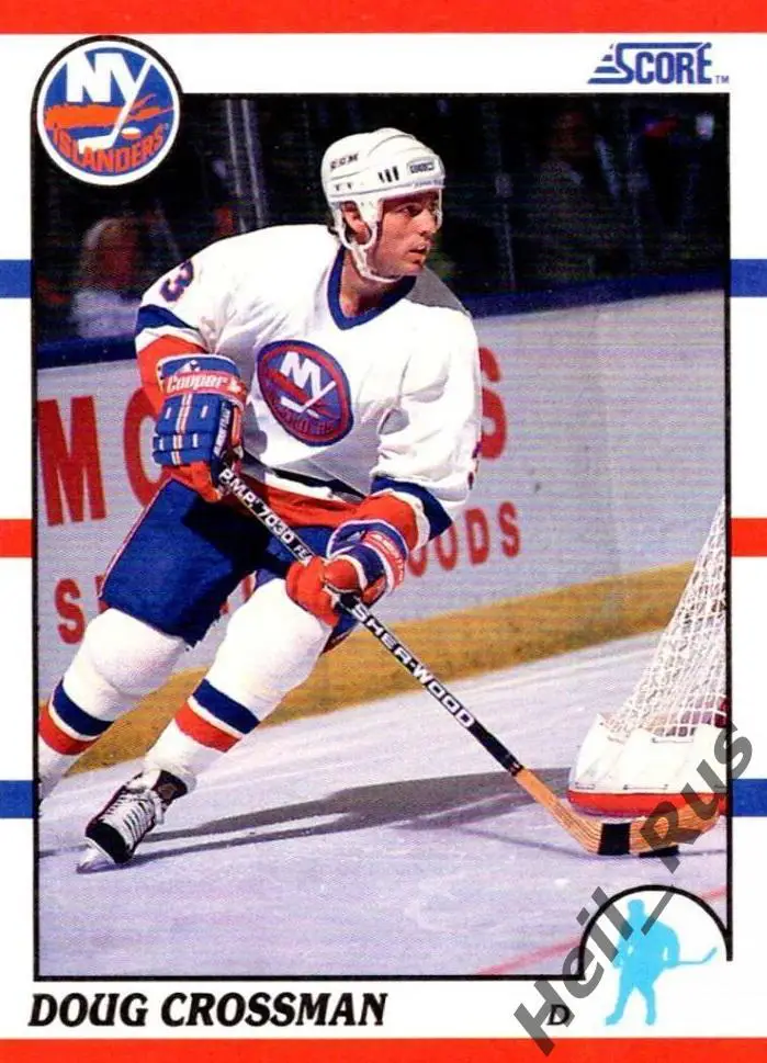 Хоккей. Карточка Doug Crossman/Дуг Кроссман New York Islanders/Айлендерс НХЛ/NHL
