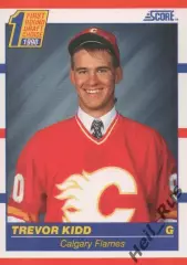 Хоккей; Карточка Trevor Kidd/Тревор Кидд (Calgary Flames/Калгари Флэймз) НХЛ/NHL