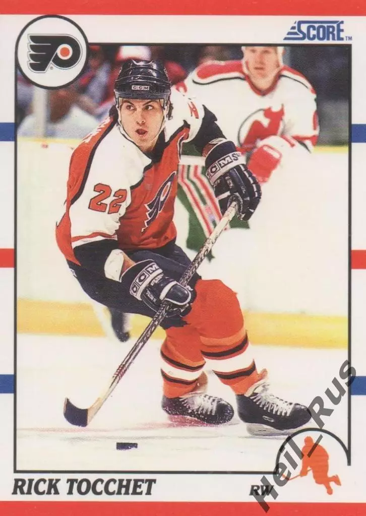 Карточка Rick Tocchet/Рик Токкет Philadelphia Flyers/Филадельфия Флайерз НХЛ/NHL