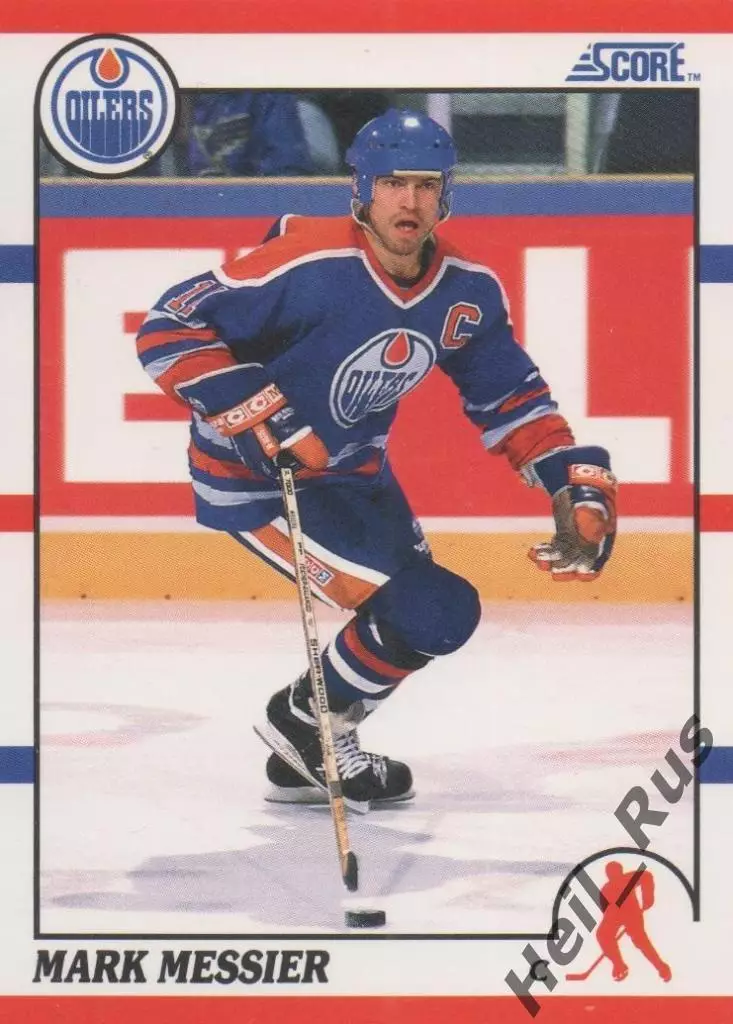 Хоккей Карточка Mark Messier/Марк Мессье Edmonton Oilers/Эдмонтон Ойлерз NHL НХЛ