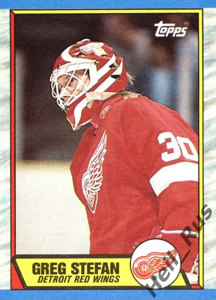 Хоккей. Карточка Greg Stefan/Грег Стефан (Detroit Red Wings/Детройт) НХЛ/NHL