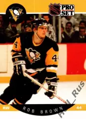 Хоккей. Карточка Rob Brown/Роб Браун (Pittsburgh Penguins / Питтсбург) НХЛ/NHL