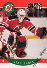 Хоккей. Карточка Sean Burke/Шон Бурк New Jersey Devils/Нью-Джерси Девилз НХЛ/NHL