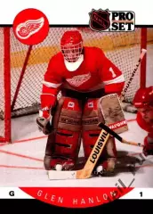 Хоккей. Карточка Глен Хэнлон Detroit Red Wings/Детройт, Динамо Минск НХЛ/NHL/КХЛ