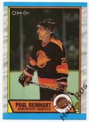 Хоккей Карточка Paul Reinhart/Пол Райнхарт (Vancouver Canucks/Ванкувер) НХЛ/NHL