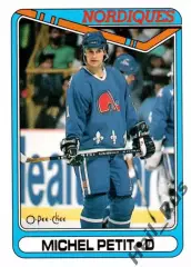 Хоккей Карточка Michel Petit/Мишель Пети Quebec Nordiques/Квебек Нордикс НХЛ/NHL