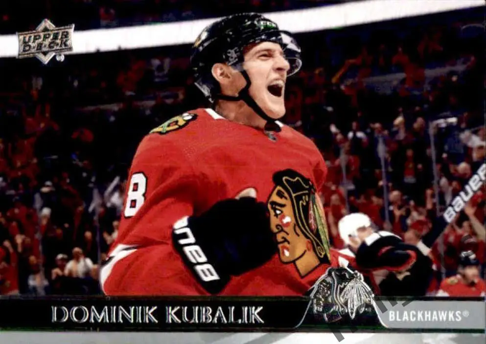 Хоккей. Карточка Dominik Kubalik/Доминик Кубалик (Chicago Blackhawks) НХЛ/NHL