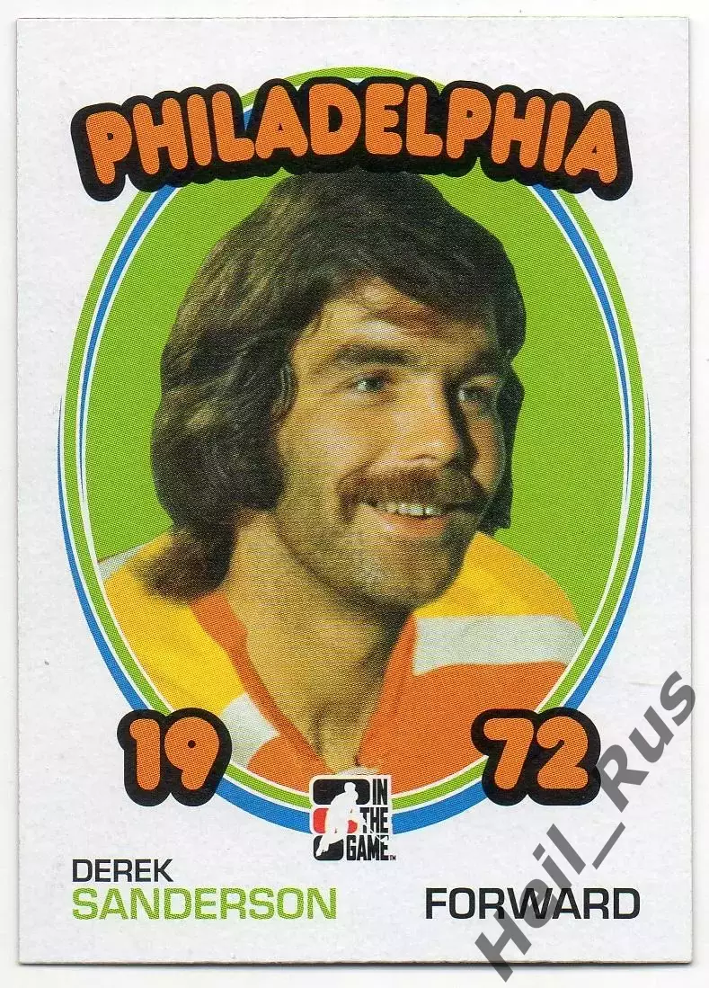 Карточка Sanderson/Дерек Сандерсон Philadelphia Blazers/Филадельфия WHA/ВХА, НХЛ
