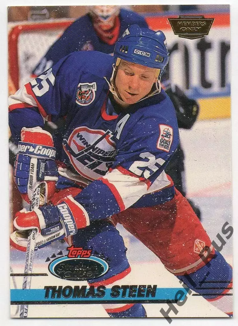 Хоккей Карточка Thomas Steen / Томас Стин (Winnipeg Jets/Виннипег Джетс) НХЛ/NHL